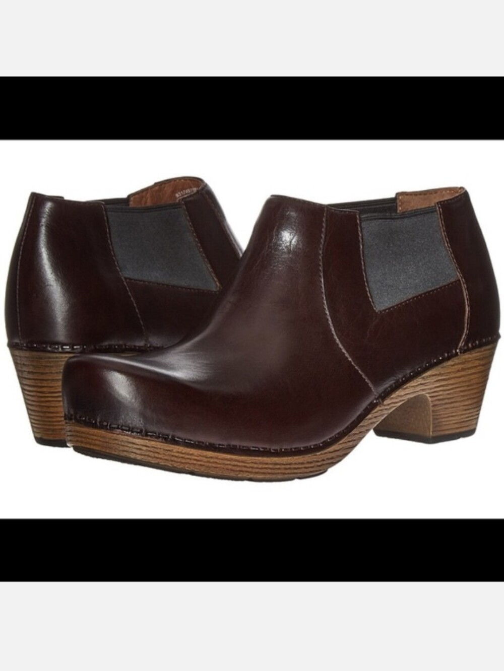 Dansko Marilyn Chelsea Brown Leather Boots Clogs Women's 42/ Comfort